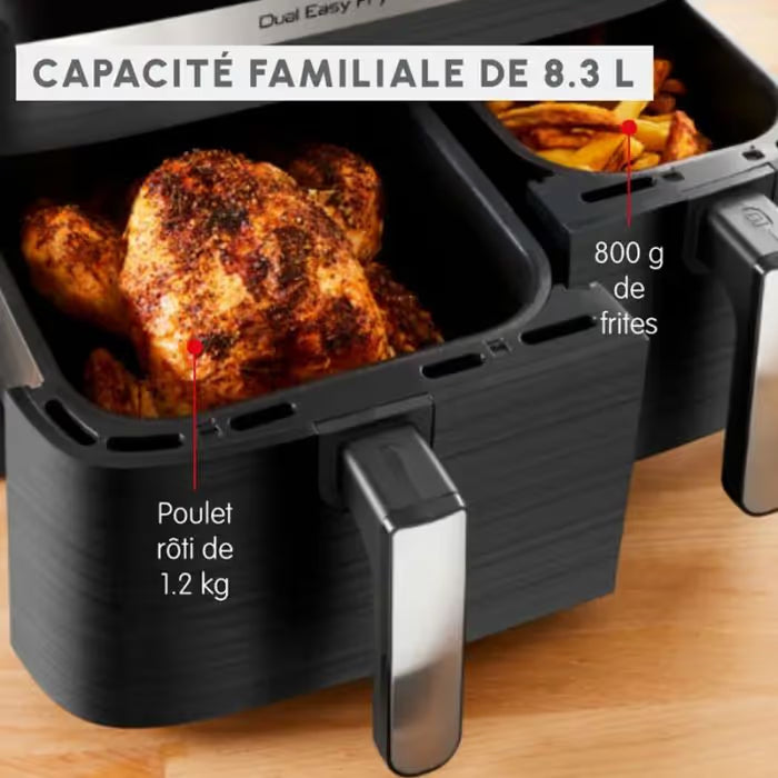 Friteuse sans huile Moulinex Dual Easy Fry & Grill - Noir
