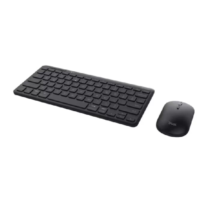 Ensemble de Souris & Clavier Gamer sans Fil Trust Lyra Rechargeable - Noir