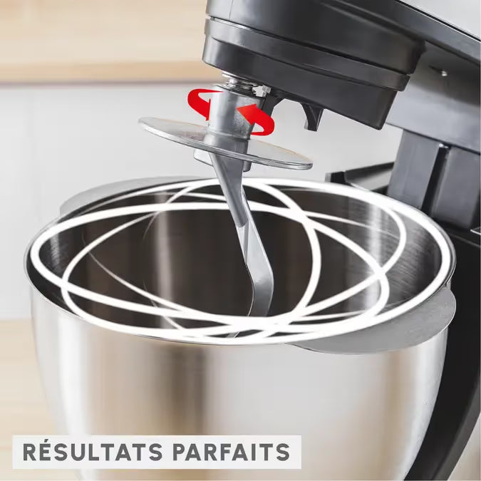 Robot Pétrin Moulinex Master Chef 800W Bake Essential Ivoire- Blanc