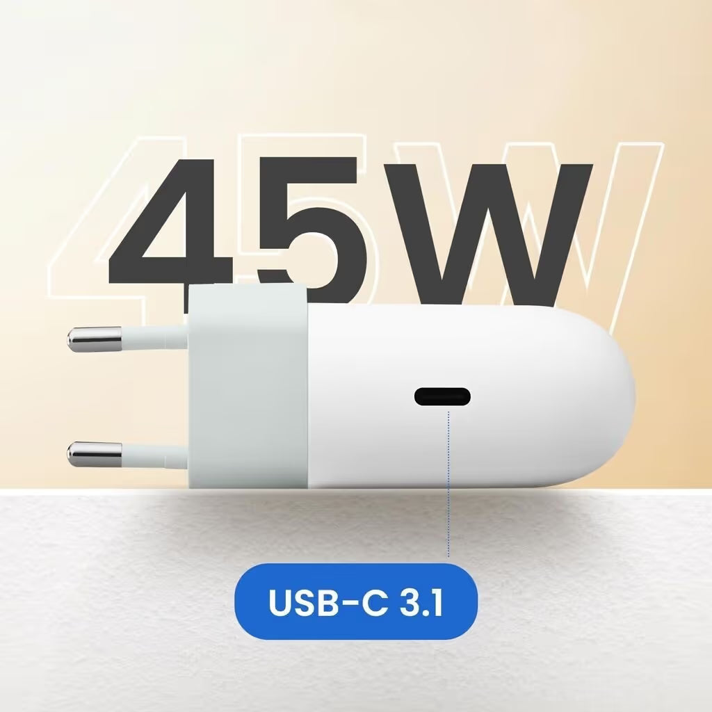 Chargeur Google 45W USB-C - Blanc
