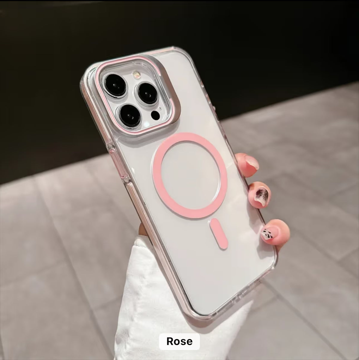 Coque Magsafe pour iPhone 15 Pro - Rose