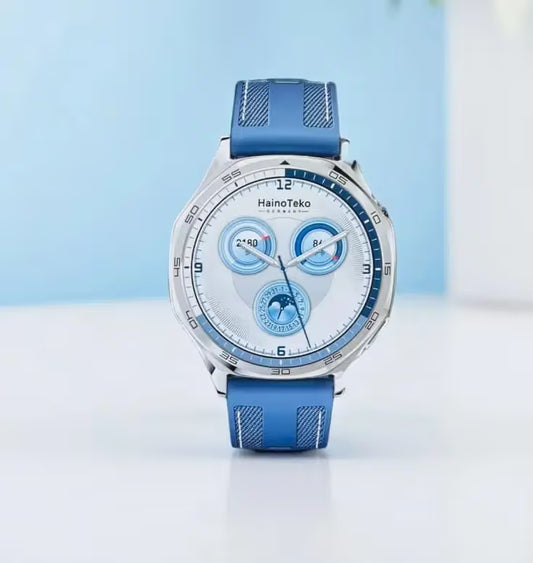 Montre Connectée Haino Teko  GT5 Max avec 3 Bracelets- Bleu