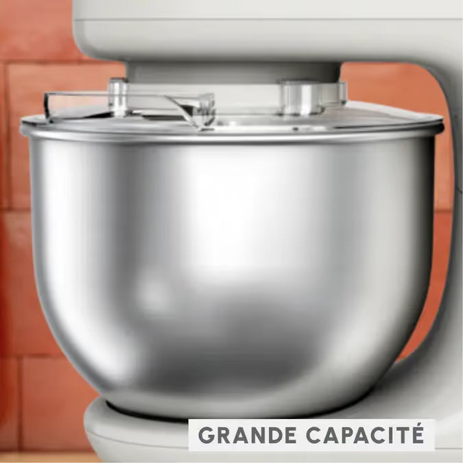 Robot Pétrin Moulinex Master Chef 800W Bake Essential Ivoire- Blanc