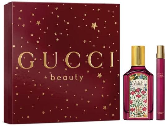 Gucci Coffret Flora Gorgeous Gardenia Intense Eau de Parfum Pour Femme 50ML + Vaporisateur 10ML