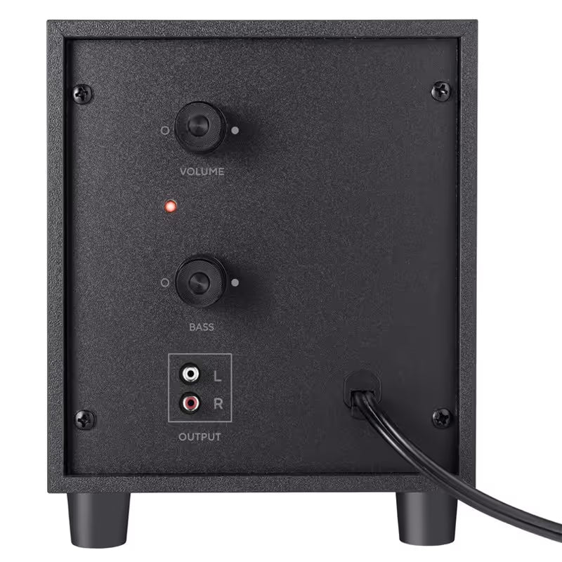 Haut Parleur de Caisson de Bases Filaire Trust Avora 2.1  - Noir