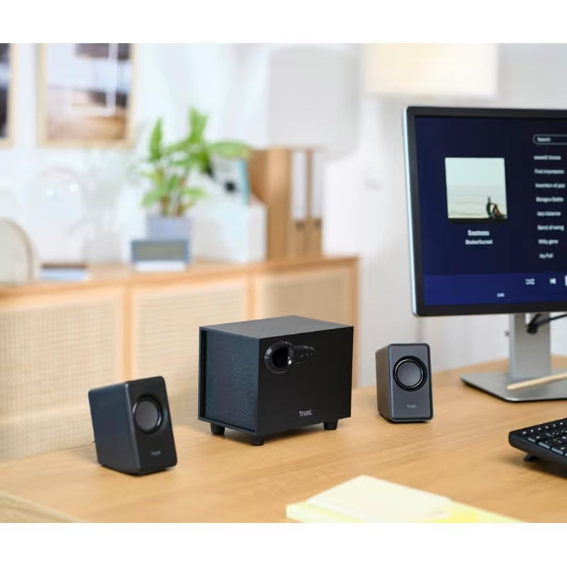 Haut Parleur de Caisson de Bases Filaire Trust Avora 2.1  - Noir