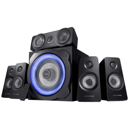 Haut Parleur Filaire Trust GTX 658 Tytan Surround 5.1  - Noir