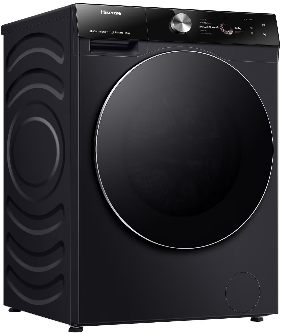 Lave Linge Hisense WF7S1247BB 12 Kg Inverter - Noir