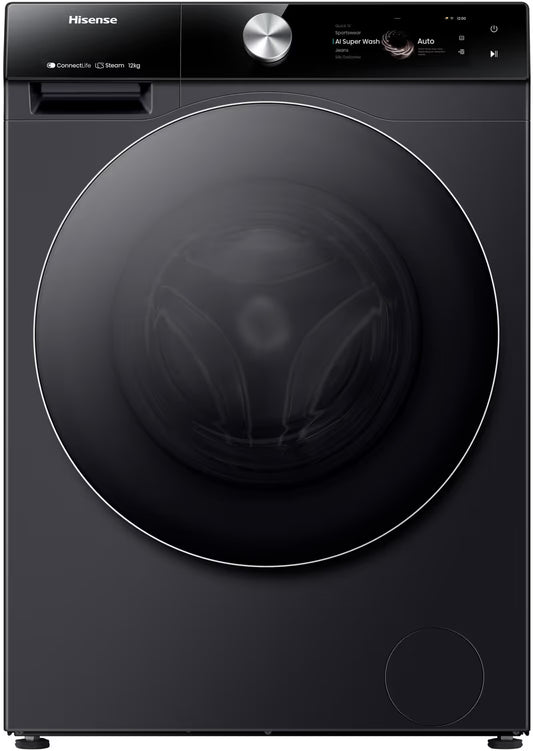 Lave Linge Hisense WF7S1247BB 12 Kg Inverter - Noir