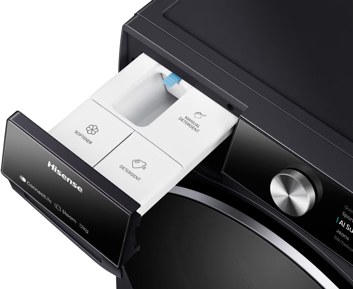 Lave Linge Hisense WF7S1247BB 12 Kg Inverter - Noir