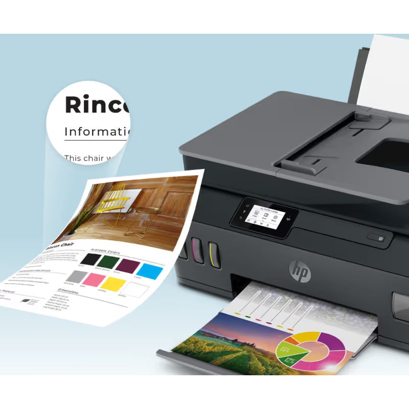 Imprimante 4en1 HP SMART TANK 615 Couleur Wifi - Noir