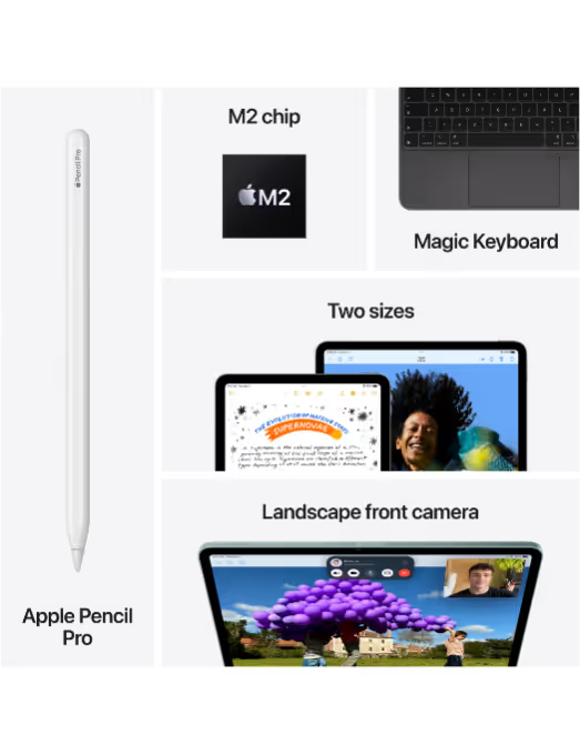 Apple - iPad Air M2 - 11"  WiFi 6E  128 Go - Violet