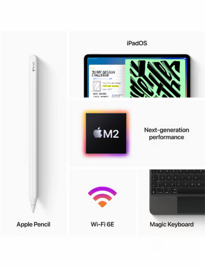 Apple - iPad Pro M2 (2022)  11" WiFi  128 Go - Argent