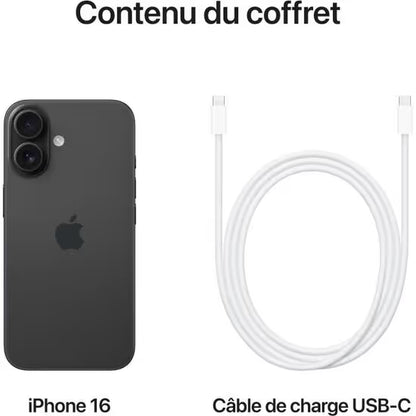 APPLE iPhone 16 256Go - Noir
