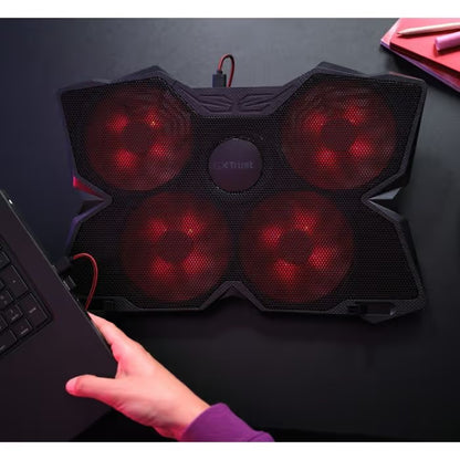 Refroidisseur Trust GXT 278 Yozu pour PC Portable 17.3" - Noir