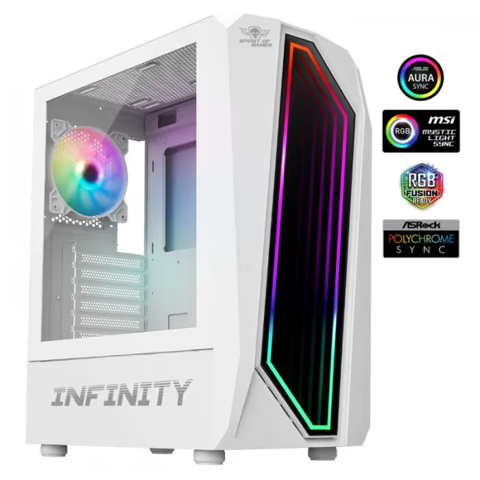 Boitier Gamer Spirit of Gamer Infinity Artic ARGB - Blanc