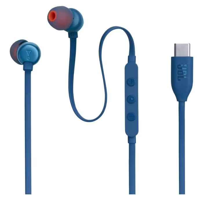 Écouteur Filaire JBL T310C USB-C - Bleu