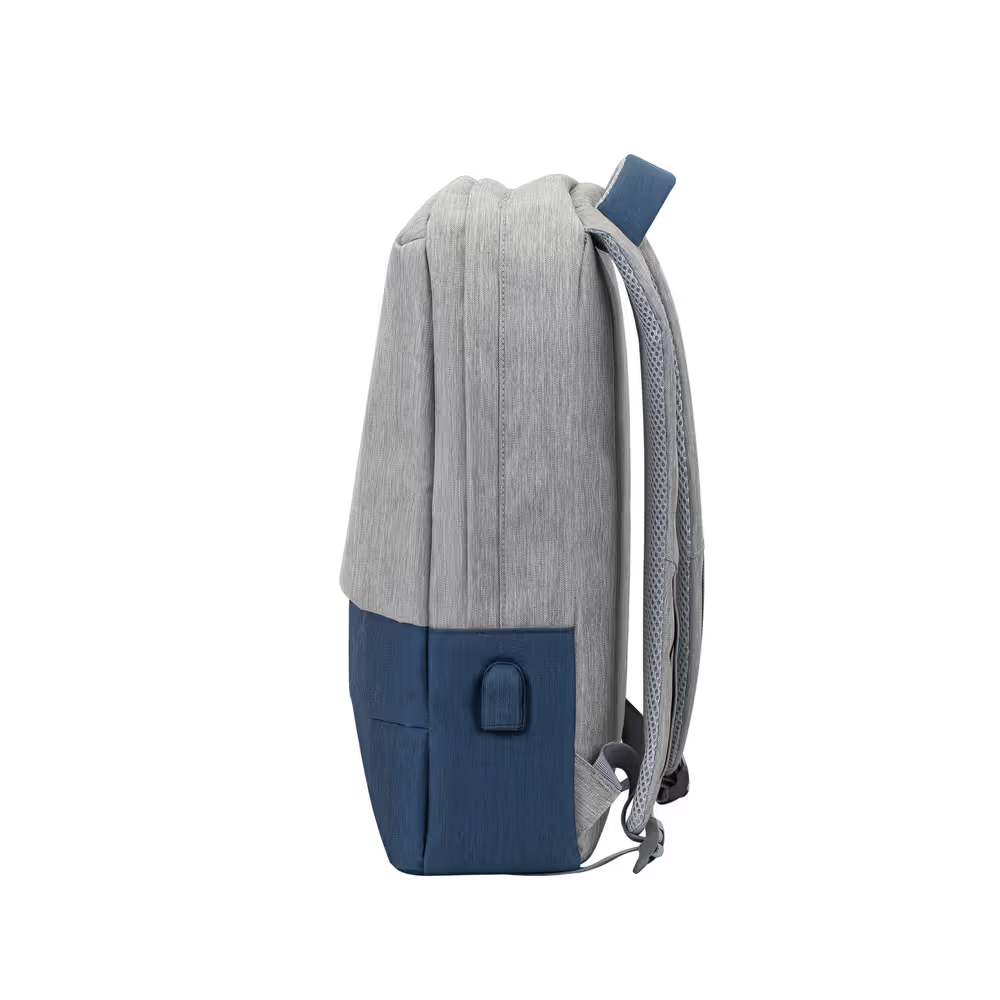 Sac à dos RIVACASE Pour Ordinateur Portable 7567- 17.3''- Gris & Bleu Foncé