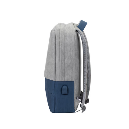 Sac à dos RIVACASE Pour Ordinateur Portable 7567- 17.3''- Gris & Bleu Foncé