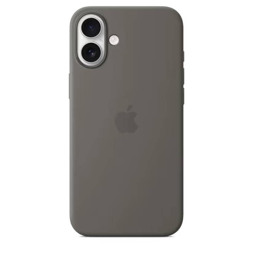 Coque en Silicone MagSafe pour iPhone 16 - Gris minéral