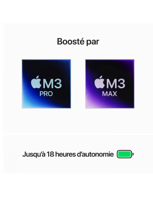 Apple - 14" - MacBook M3 Pro - RAM 18Go - Stockage 512Go - Gris sidéral - Azerty