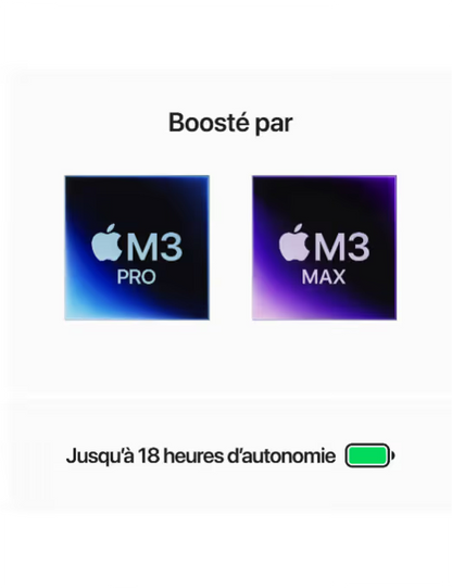 Apple - 14" - MacBook M3 Pro - RAM 18Go - Stockage 512Go - Gris sidéral - Azerty