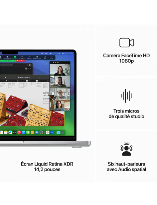 Apple - 14" - MacBook M3 Pro - RAM 18Go - Stockage 512Go - Gris sidéral - Azerty
