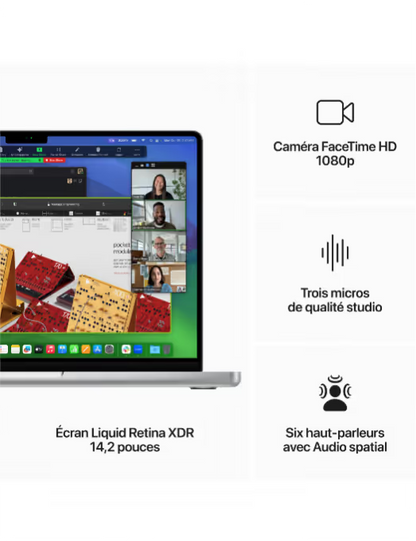 Apple - 14" - MacBook M3 Pro - RAM 18Go - Stockage 512Go - Gris sidéral - Azerty
