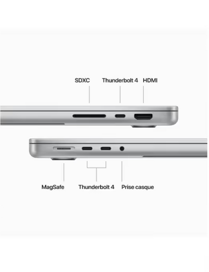 Apple - 14" - MacBook M3 Pro - RAM 18Go - Stockage 512Go - Gris sidéral - Azerty