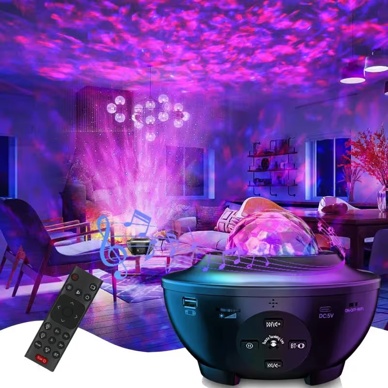 Lampe Projecteur LED Étoile projecteur galaxie - Noir