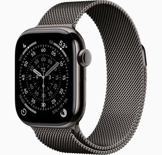 Apple Watch Series 11 GPS + Cellular - 42mm - Boîtier Slate Titane  - Bracelet Slate Boucle Milanese