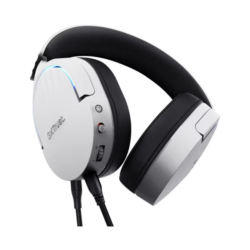 Micro Casque Gaming Filaire Trust Fayzo GXT 490W USB 7.1 - Blanc