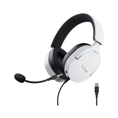 Micro Casque Gaming Filaire Trust Fayzo GXT 490W USB 7.1 - Blanc