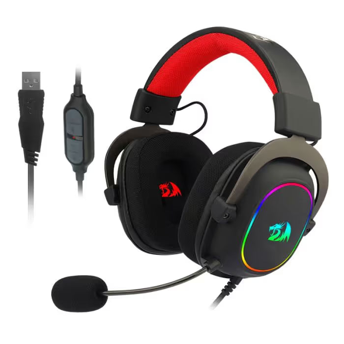 Micro Casque Gamer Redragon H510 Zeus-X RGB7.1 USB - Noir