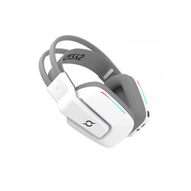 Micro Casque Gaming Sans Fil AQIRYS Alya Stéréo RGB - Blanc