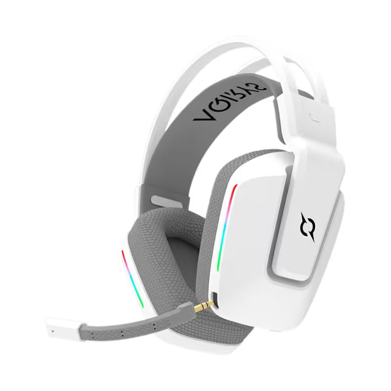 Micro Casque Gaming Sans Fil AQIRYS Alya Stéréo RGB - Blanc