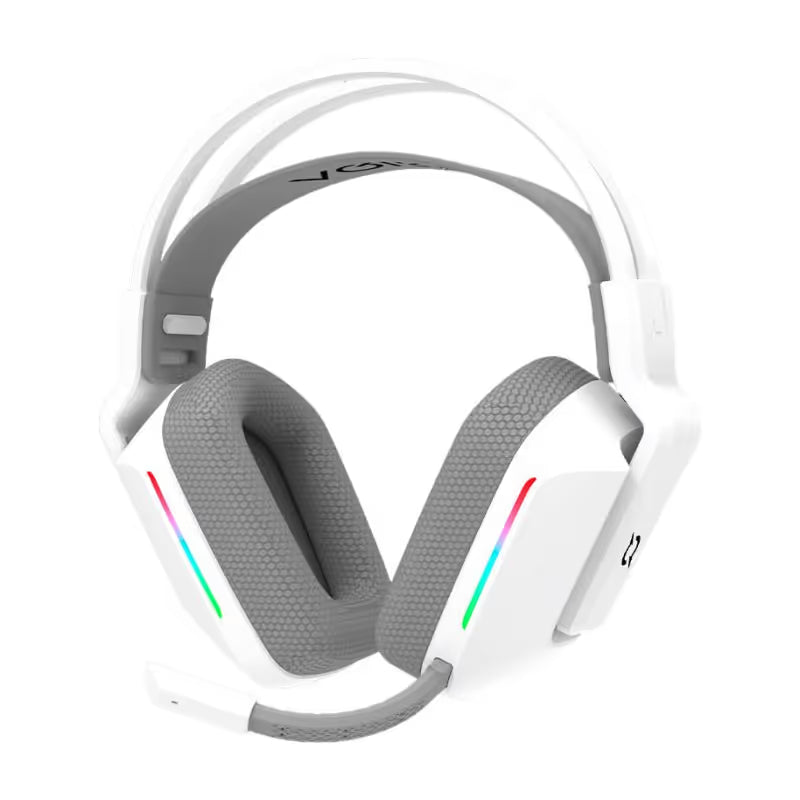 Micro Casque Gaming Sans Fil AQIRYS Alya Stéréo RGB - Blanc