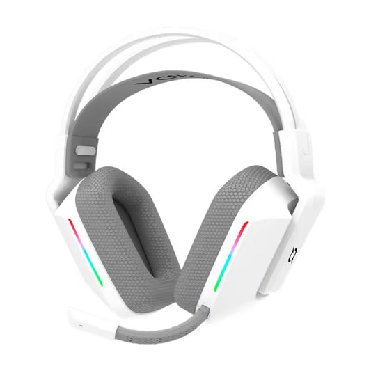 Micro Casque Gaming Sans Fil AQIRYS Alya Stéréo RGB - Blanc
