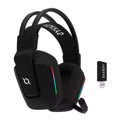 Micro Casque Gaming Sans Fil AQIRYS Alya Stéréo RGB - Noir