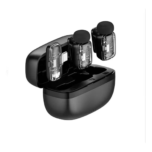 Microphone sans fil WiWU professionnel pour smartphones - Noir