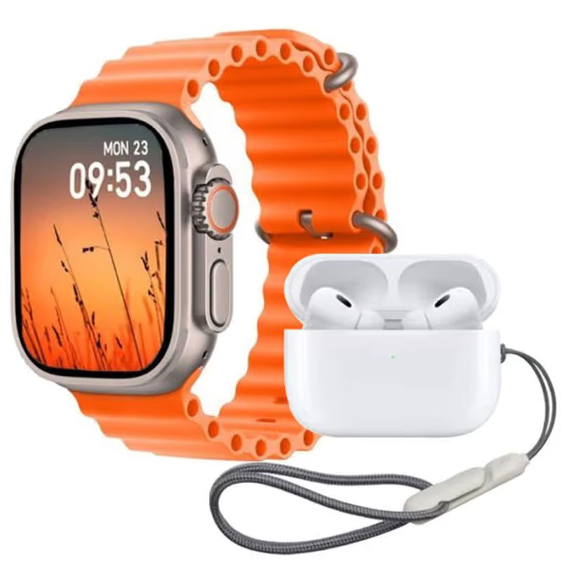 Montre Connectée Haino Teko  GP-8- Double Bracelet +Ecouteurs sans fil