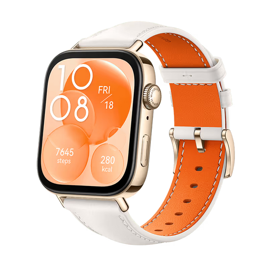 Montre Connectée HUAWEI Watch Fit 3 - Blanc Cuir