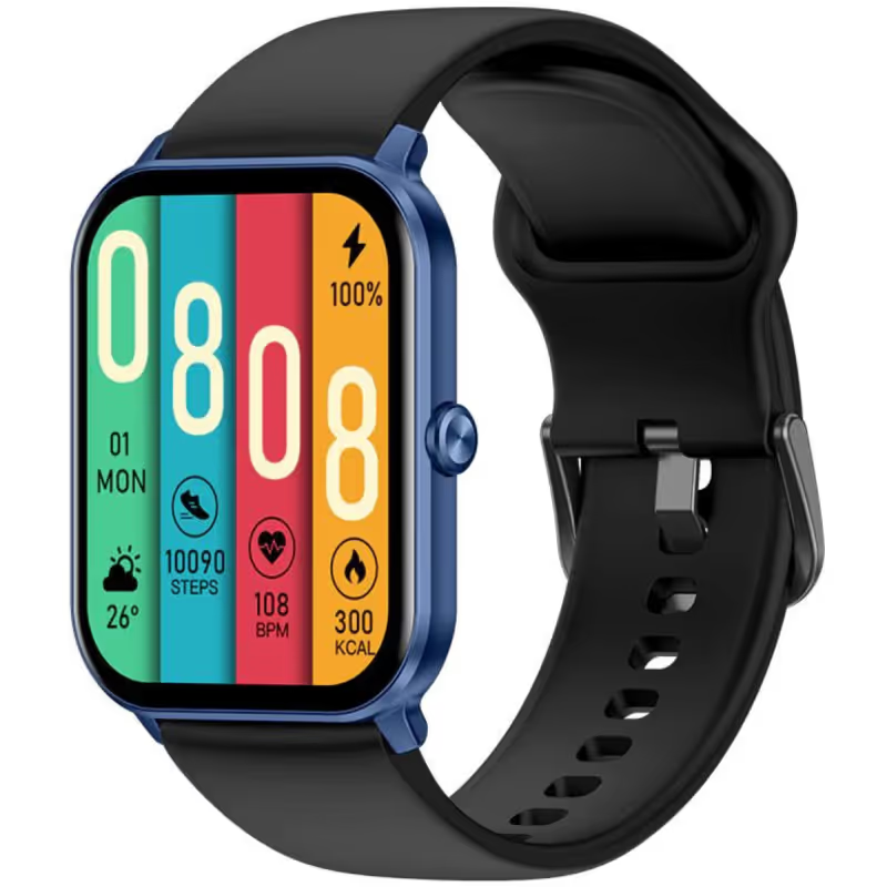 MONTRE CONNECTÉE KIESLECT SMART CALLING WATCH KS MINI - NOIR ET BLEU