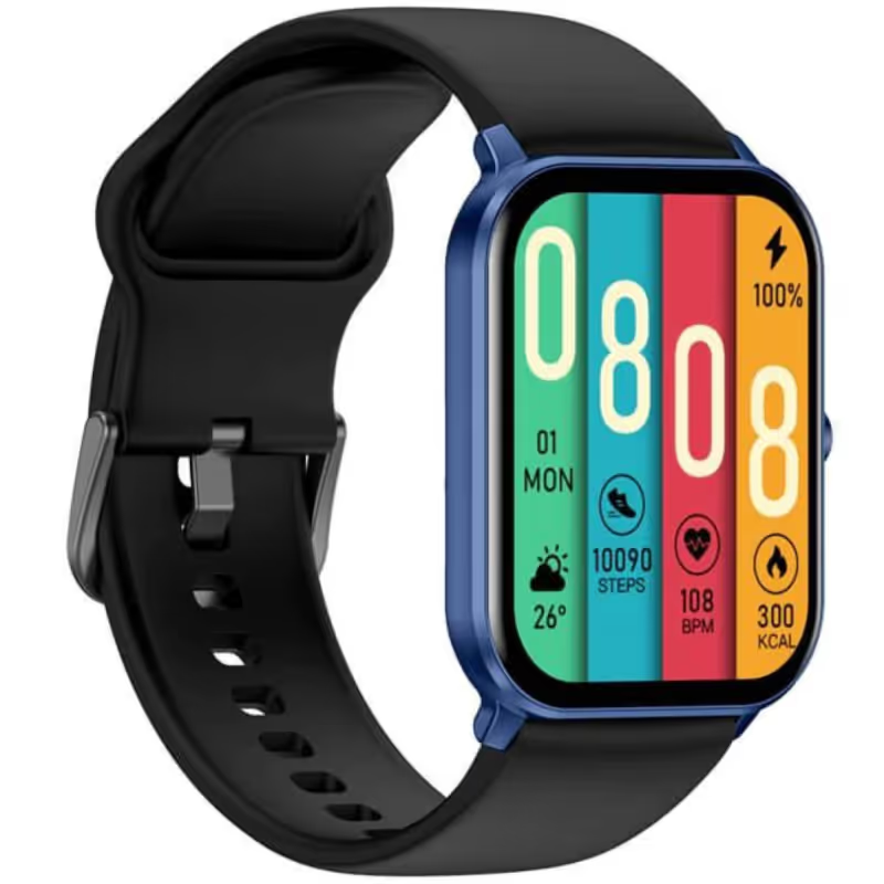 MONTRE CONNECTÉE KIESLECT SMART CALLING WATCH KS MINI - NOIR ET BLEU