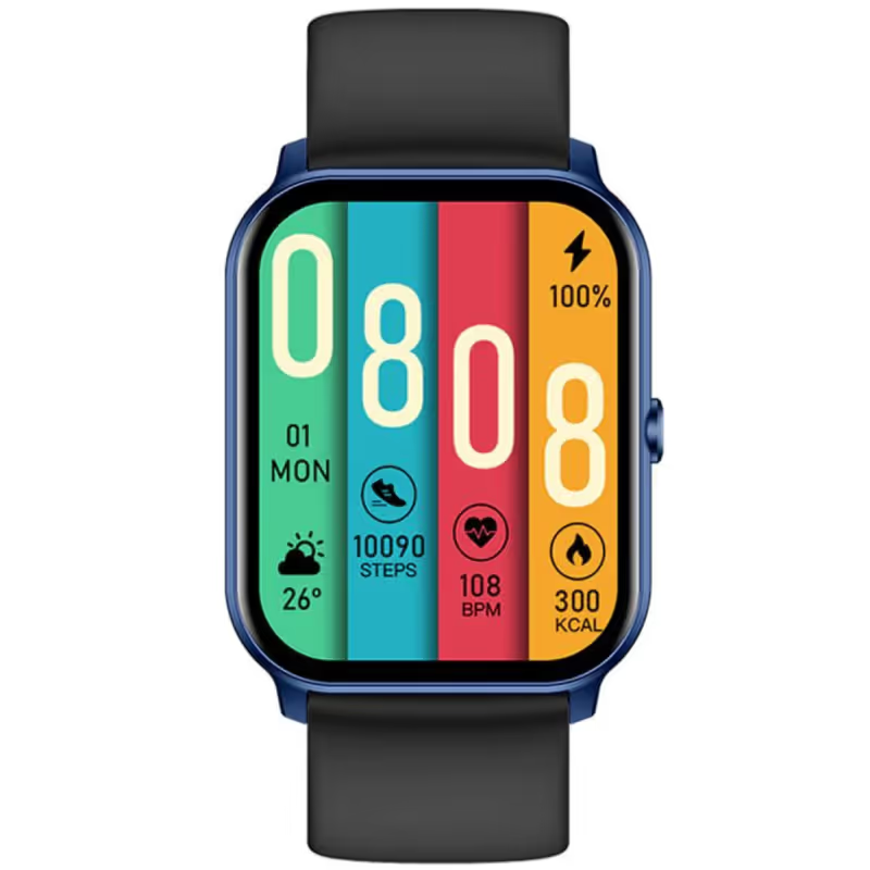 MONTRE CONNECTÉE KIESLECT SMART CALLING WATCH KS MINI - NOIR ET BLEU