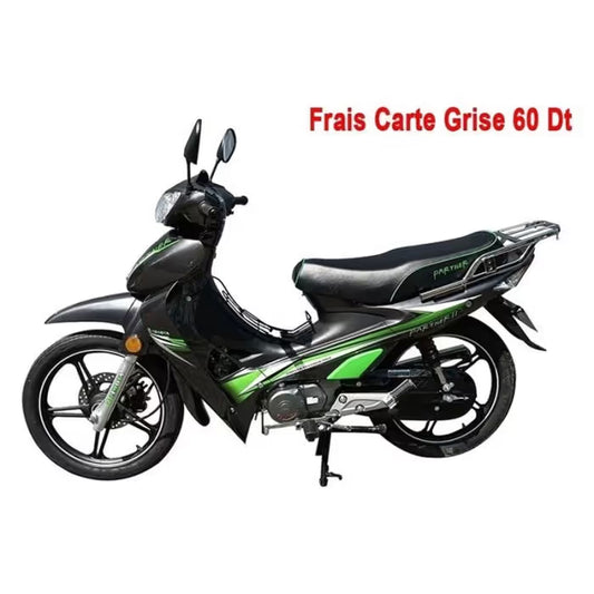 Moto ZIMOTA Partner 109cc - Gris & Vert