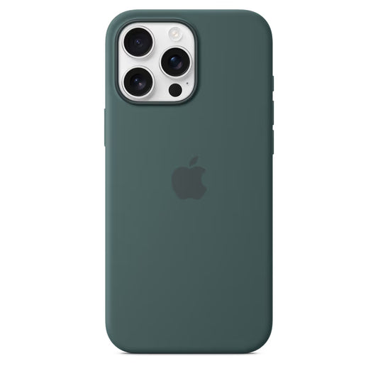 Coque en Silicone MagSafe pour iPhone 16 Pro - Vert nuit