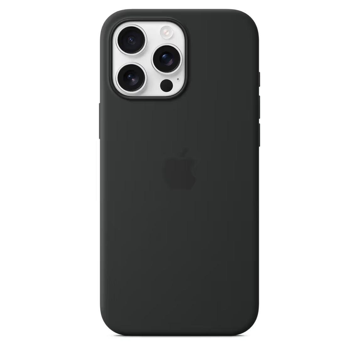 Coque en Silicone MagSafe pour iPhone 16 Pro Max- Noir