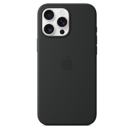 Coque en Silicone MagSafe pour iPhone 16 Pro Max- Noir