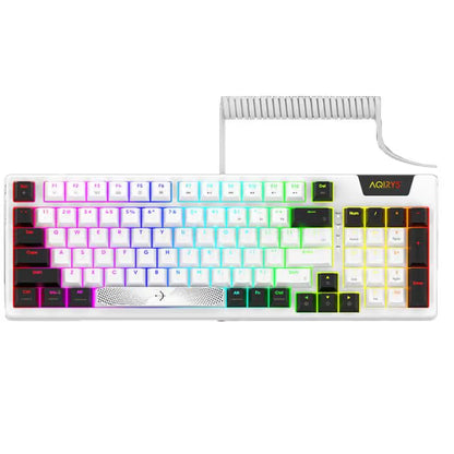 Clavier Gamer Mécanique AQIRYS Adara 100% Anti-Ghosting RGB - Blanc